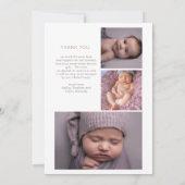 パンパスグラスガール4フォトコラージュシャワーありがとう サンキューカード (裏面)