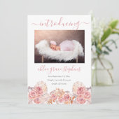 パンパスグラスガール4フォトコラージュ誕生 案内状 (スタンド正面)