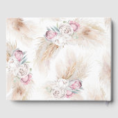 パンパスグラスキングプロテア結婚フローラ ゲストブック (裏面)