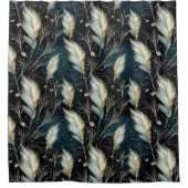 パンパスグラスグリッター シャワーカーテン (正面)