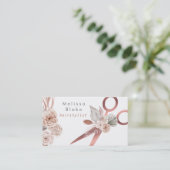 パンパスグラスシザーヘアリスト 名刺 (スタンド正面)