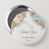 パンパスグラスジェンダー表示パーティーありがとう 缶バッジ (正面&裏面)