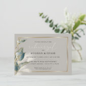 パンパスグラスススモキーティール（緑がかった色）アンスリウムリハーサル 招待状 (スタンド正面)