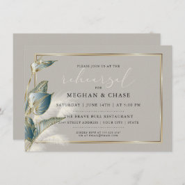 パンパスグラスススモキーティール（緑がかった色）アンスリウムリハーサル 招待状