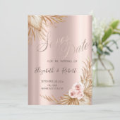 パンパスグラススタイリッシュバラ金ゴールドDrips日付を保存 セーブザデート (スタンド正面)