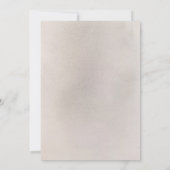 パンパスグラスセージ緑のフローラボホベイビーシャワー 招待状 (裏面)