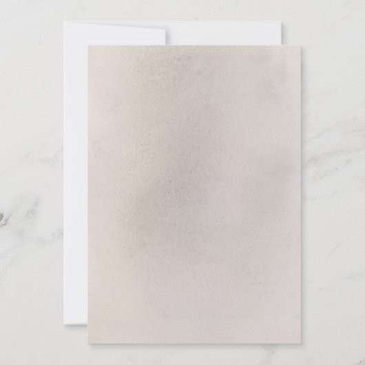 パンパスグラスセージ緑のフローラボホベイビーシャワー 招待状 (裏面)