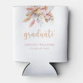 パンパスグラスダスティピンクボホフローラ卒業 缶クーラー (正面)