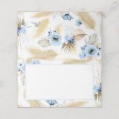 パンパスグラスダスティブルーフラワーズ結婚ーズ プレイスカード (外部開封)