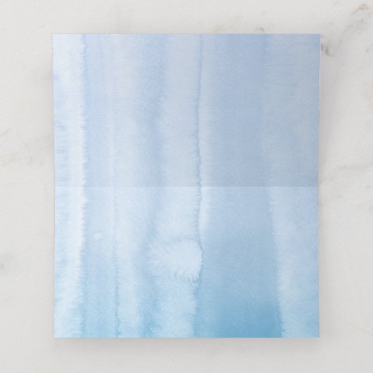 パンパスグラスダスティブルーフラワーズ結婚ーズ プレイスカード (内部開封)