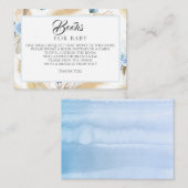 パンパスグラスダスティブルーフローラベビーブックスリクエスト 名刺 (正面/裏面)