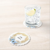 パンパスグラスダスティーブルーフローラリースボホサマー ペーパーコースター (インサイチュ)