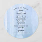 パンパスグラスダスティーブルーフローラ結婚式 プログラム (裏面)