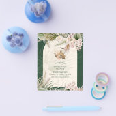 パンパスグラステアパーティーブライダルシャワーランチ チラシ (シングル)