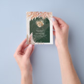 パンパスグラステアパーティーブライダルシャワーランチ チラシ (手)