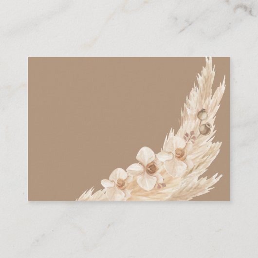 パンパスグラステディベアおむつラッフル エンクロージャーカード (裏面)