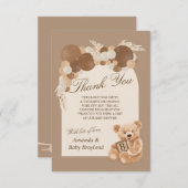 パンパスグラステディベアサンキューカード サンキューカード (正面/裏面)