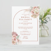 パンパスグラステラコッタアーチブライダルティーパーティー 招待状 (スタンド正面)