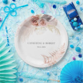 パンパスグラステラコッタウェディングレセプション ペーパープレート (パーティー)