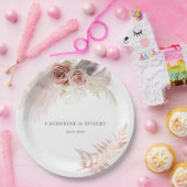 パンパスグラステラコッタウェディングレセプション ペーパープレート (パーティー)