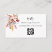 パンパスグラステラコッタガールベビーシャワーレジストリ エンクロージャーカード (正面)