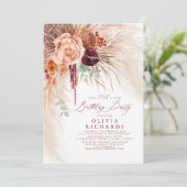 パンパスグラステラコッタシーサイド誕生日インベイション 招待状 (スタンド正面)