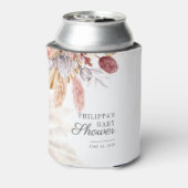 パンパスグラステラコッタスクリプトベビーシャワー 缶クーラー (缶裏面)