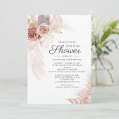 パンパスグラステラコッタタンフローラブライダルシャワー 招待状 (スタンド正面)