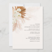 パンパスグラステラコッタデザート秋の結婚式 招待状 (正面)