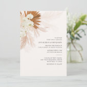 パンパスグラステラコッタデザート秋の結婚式 招待状 (スタンド正面)