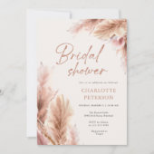 パンパスグラステラコッタフォトブライダルシャワー 招待状 (正面)