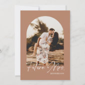 パンパスグラステラコッタフォトブライダルシャワー 招待状 (裏面)