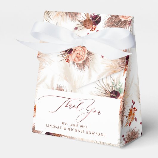 パンパスグラステラコッタフラワートロピカル フェイバーボックス (正面サイド)