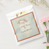 パンパスグラステラコッタフローラグリーンリーブライダル フェイバーバッグ (封をした状態)