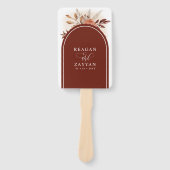 パンパスグラステラコッタフローラ結婚式 プログラム ハンドファン (正面)