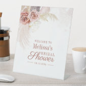 パンパスグラステラコッタブライダルシャワーウェルカム 台座サイン (インサイチュ)