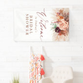 パンパスグラステラコッタブライダルシャワーウェルカム 横断幕 (インサイチュ)