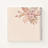 パンパスグラステラコッタブライダルシャワーゲスト ノートブック (裏面)