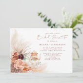 パンパスグラステラコッタブライダルシャワーティー 招待状 (スタンド正面)