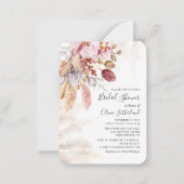 パンパスグラステラコッタブライダルシャワー招待 ノートカード (正面)