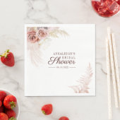 パンパスグラステラコッタブライダルシャワー紙 スタンダードランチョンナプキン (インサイチュ)