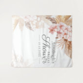 パンパスグラステラコッタブライダルシャワー背景 タペストリー (正面(横))