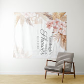 パンパスグラステラコッタブライダルシャワー背景 タペストリー (インサイチュ(横))