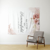 パンパスグラステラコッタブライダルシャワー背景 タペストリー (インサイチュ(横))