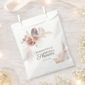 パンパスグラステラコッタブライダルシャワー フェイバーバッグ (クリップ留めされた状態)