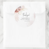 パンパスグラステラコッタブライダルシャワー ラウンドシール (バッグ)