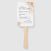 パンパスグラステラコッタブロージュ結婚式 プログラム ハンドファン (裏面)