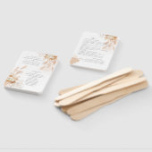 パンパスグラステラコッタブロージュ結婚式 プログラム ハンドファン (組立なし)