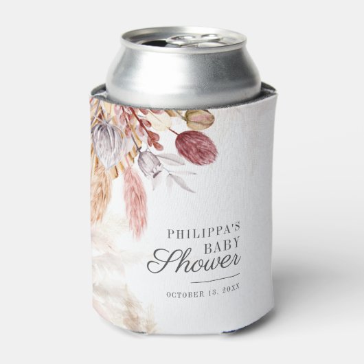 パンパスグラステラコッタベビーシャワー 缶クーラー (缶正面)