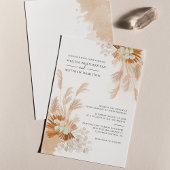 パンパスグラステラコッタボタニカルドライパームズ 招待状